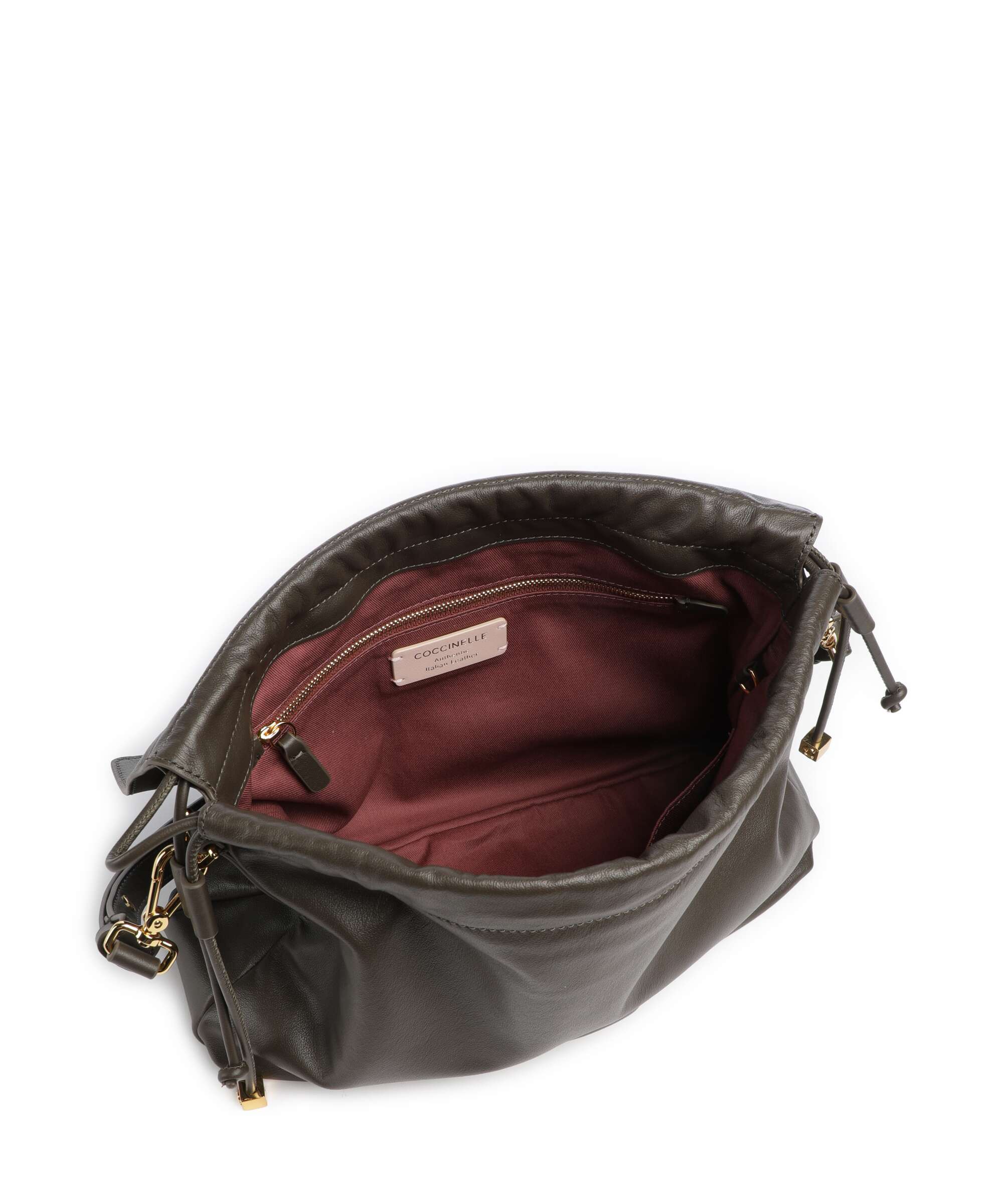 Coccinelle Lidia Hobo bag fango