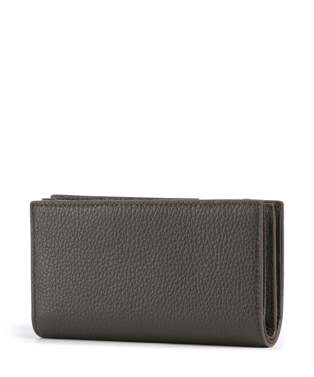 Coccinelle Metallic Soft Wallet fango