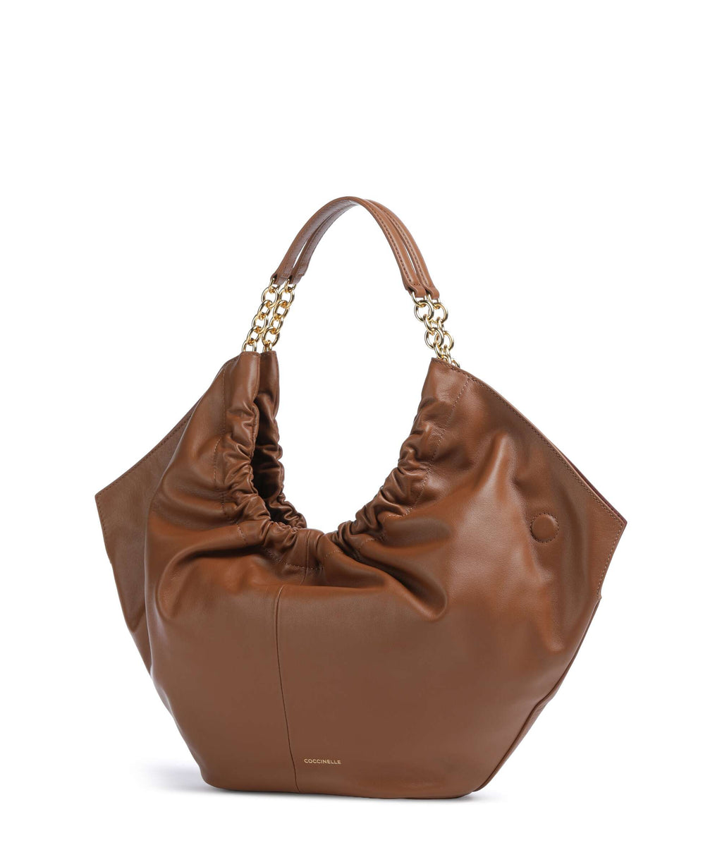 Coccinelle Smash Hobo bag cognac