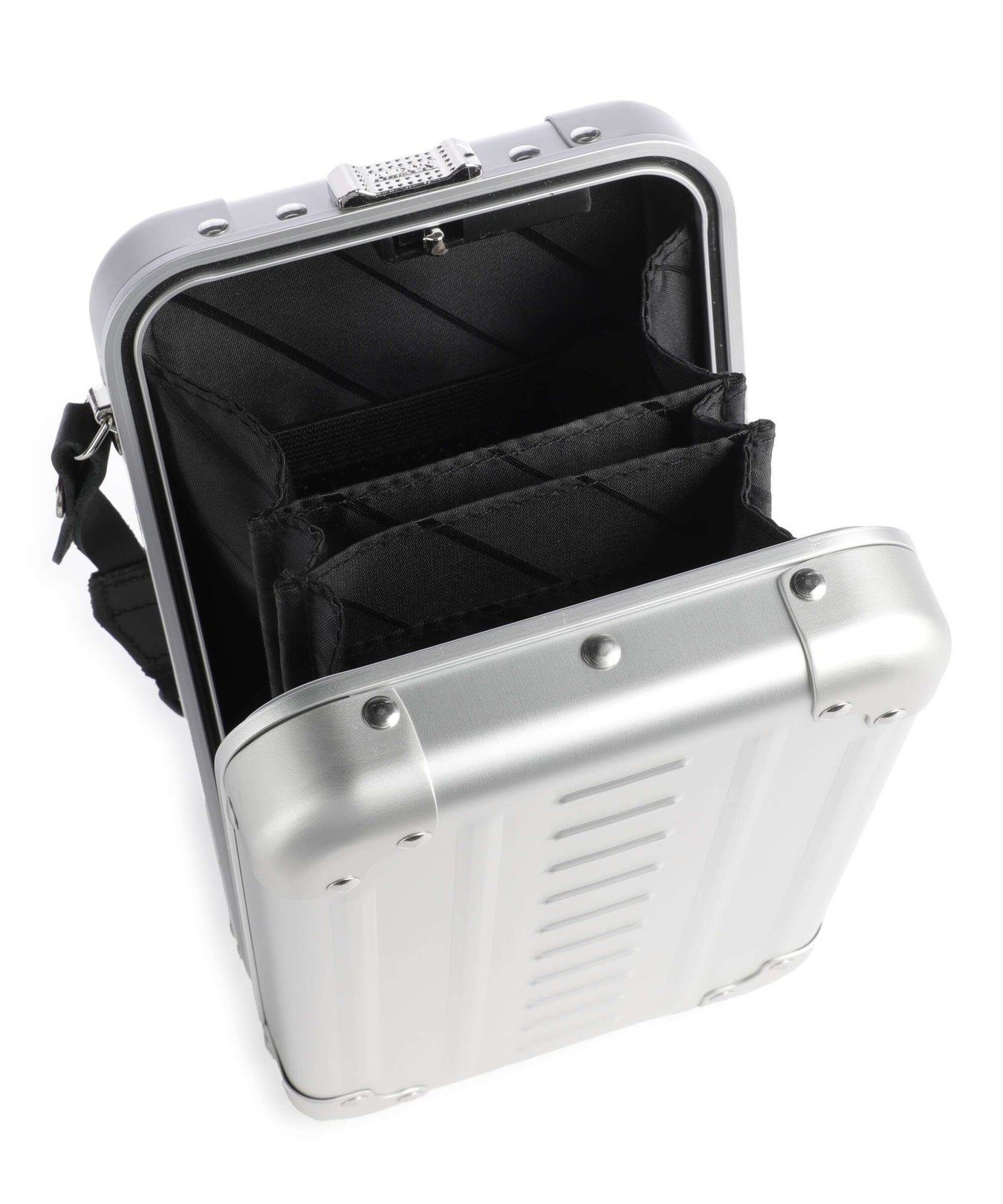 Aleon Classic Vertical Vanity Crossbody bag platinum