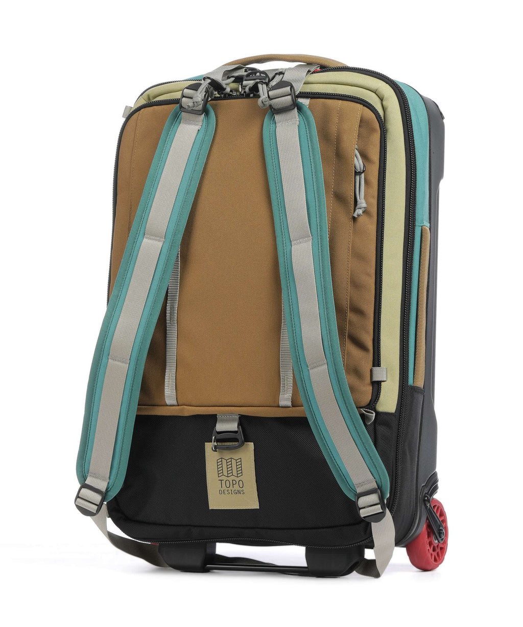 Topo Designs Global Backpack with wheels caribbean/dark khaki