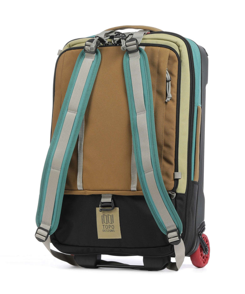 Topo Designs Global Backpack with wheels caribbean/dark khaki