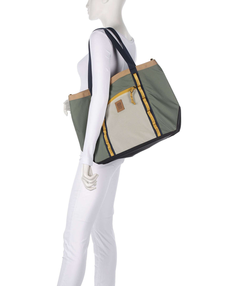 Topo Designs Mountain Utility Hobo bag bone white/beetle