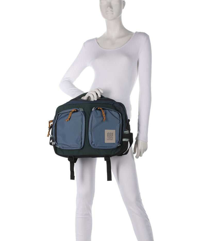 Topo Designs Global Briefcase stone blue/forest