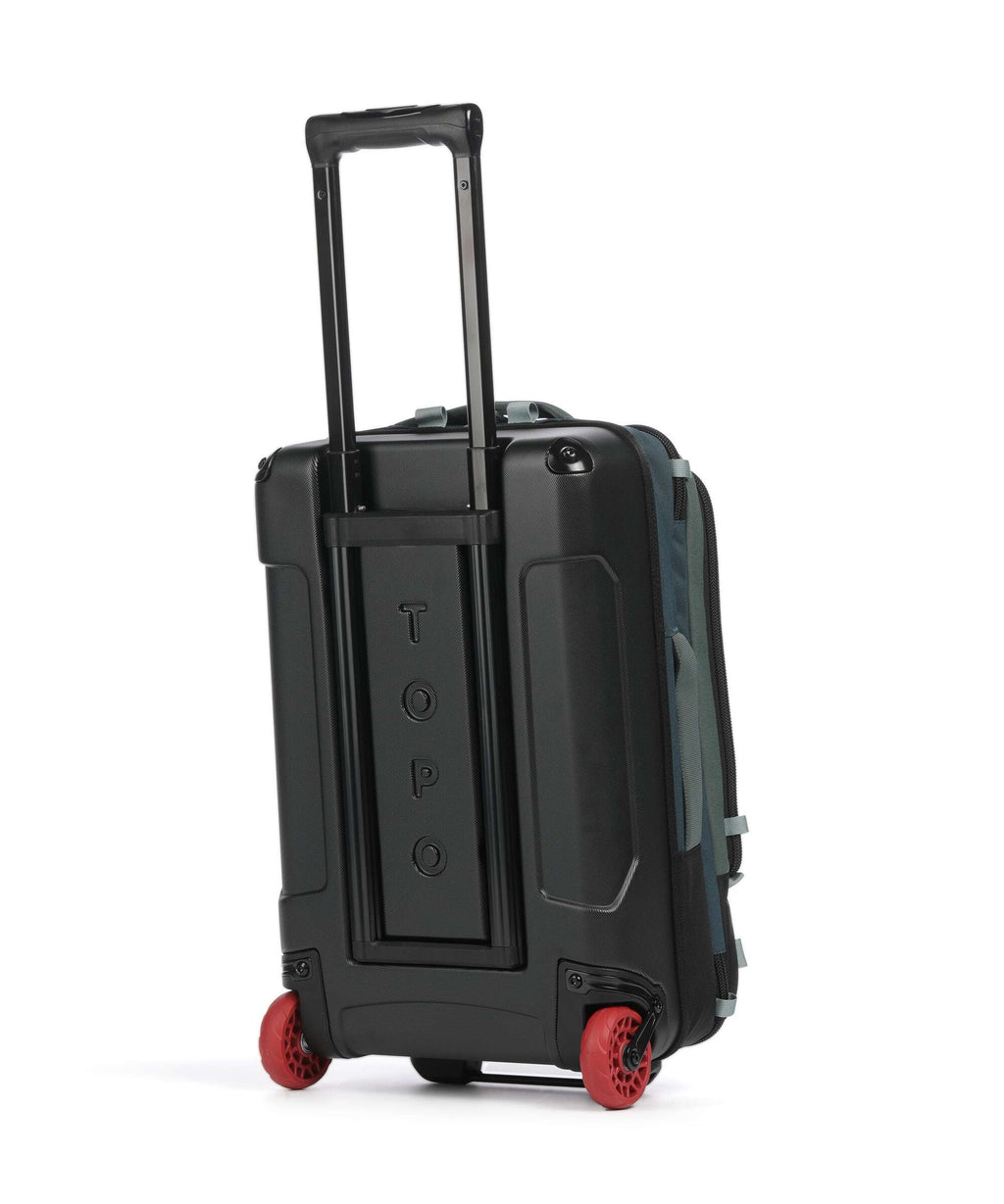 Topo Designs Global Backpack with wheels stone blue/forest