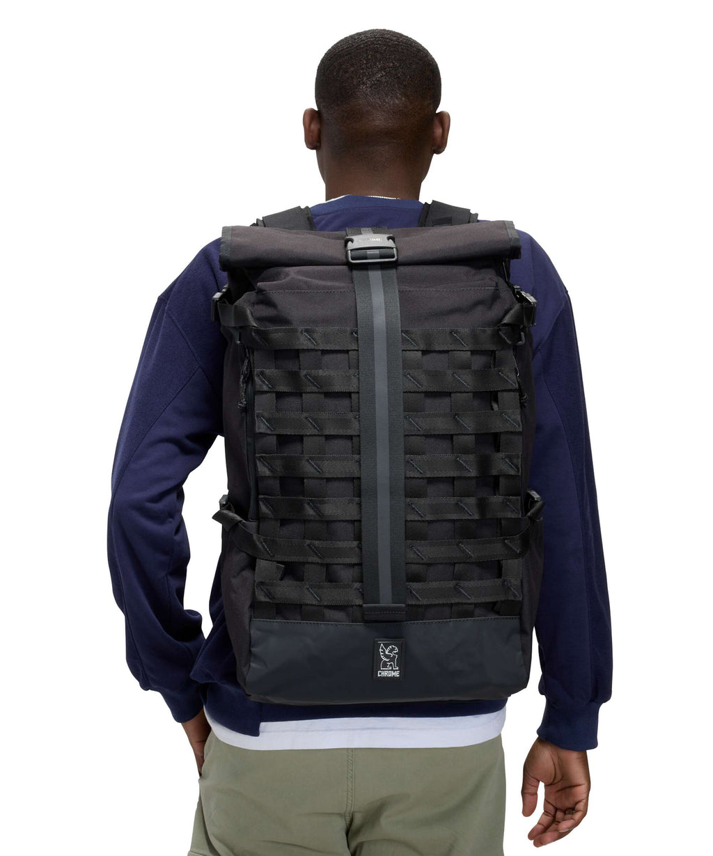Chrome Barrage 34 Rolltop backpack black