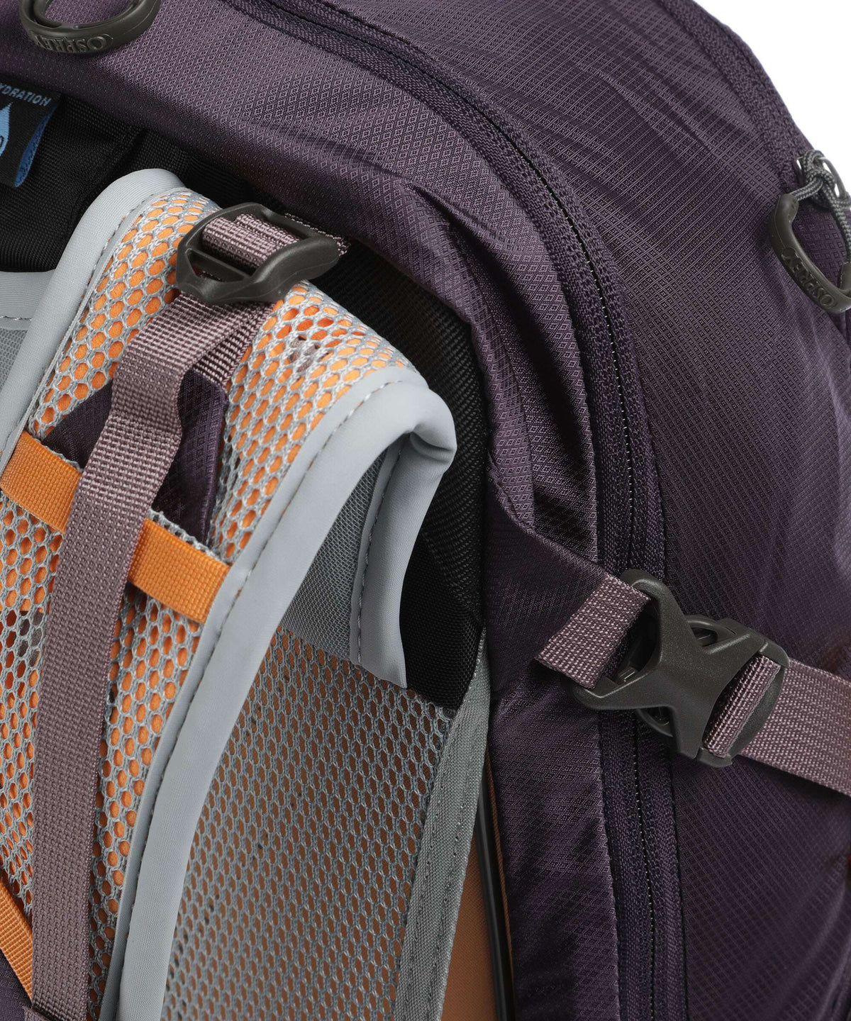 Osprey Hikelite 18 Hiking backpack purple ink/purple dusk/cheddar orange