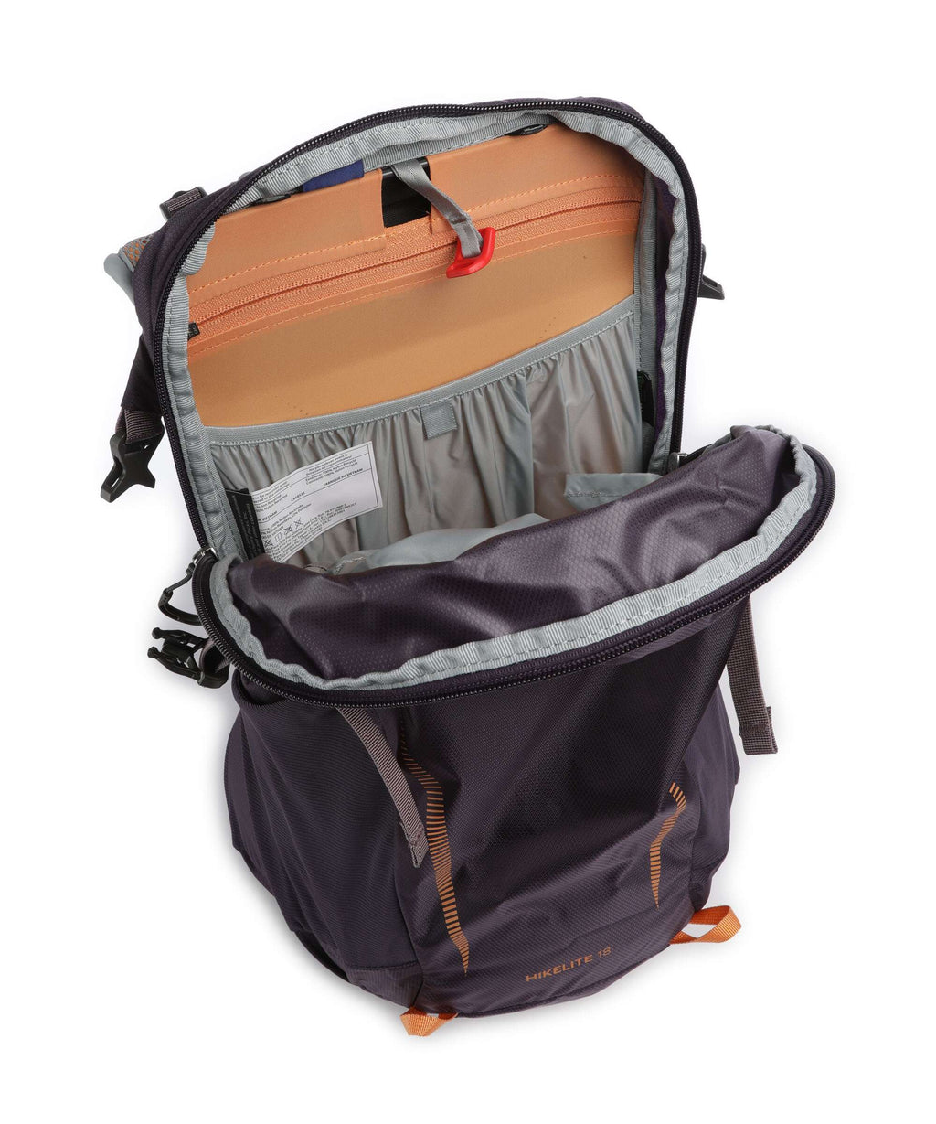 Osprey Hikelite 18 Hiking backpack purple ink/purple dusk/cheddar orange