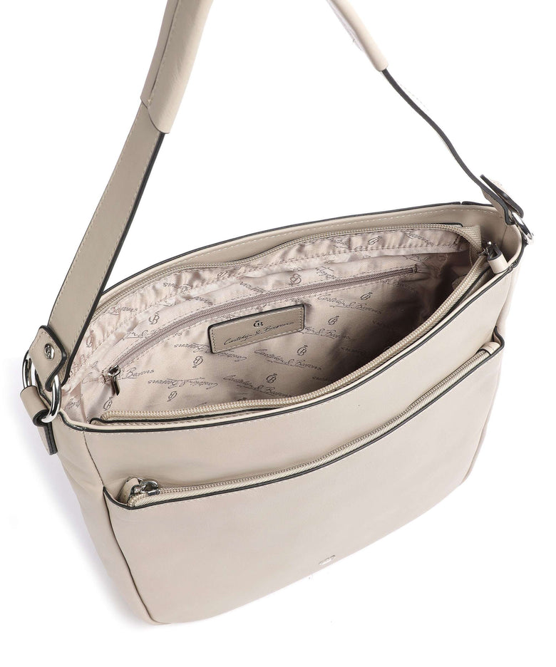 Castelijn & Beerens Babette Nappa Hobo bag beige