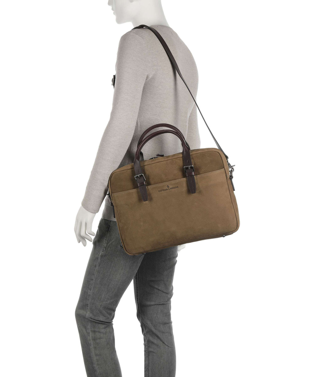 Castelijn & Beerens Veneto RFID Briefcase taupe