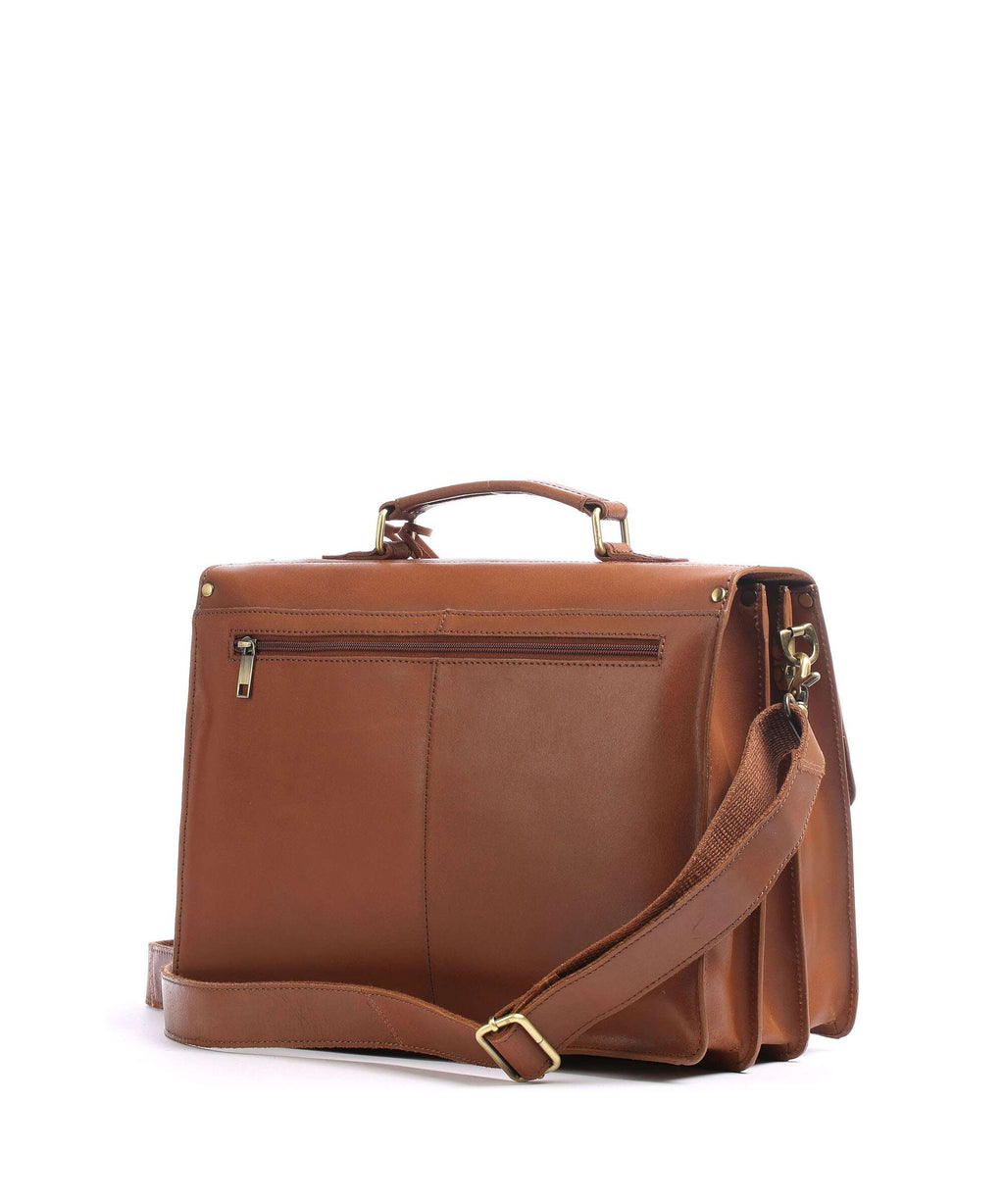 Burkely Vintage Dean Briefcase cognac
