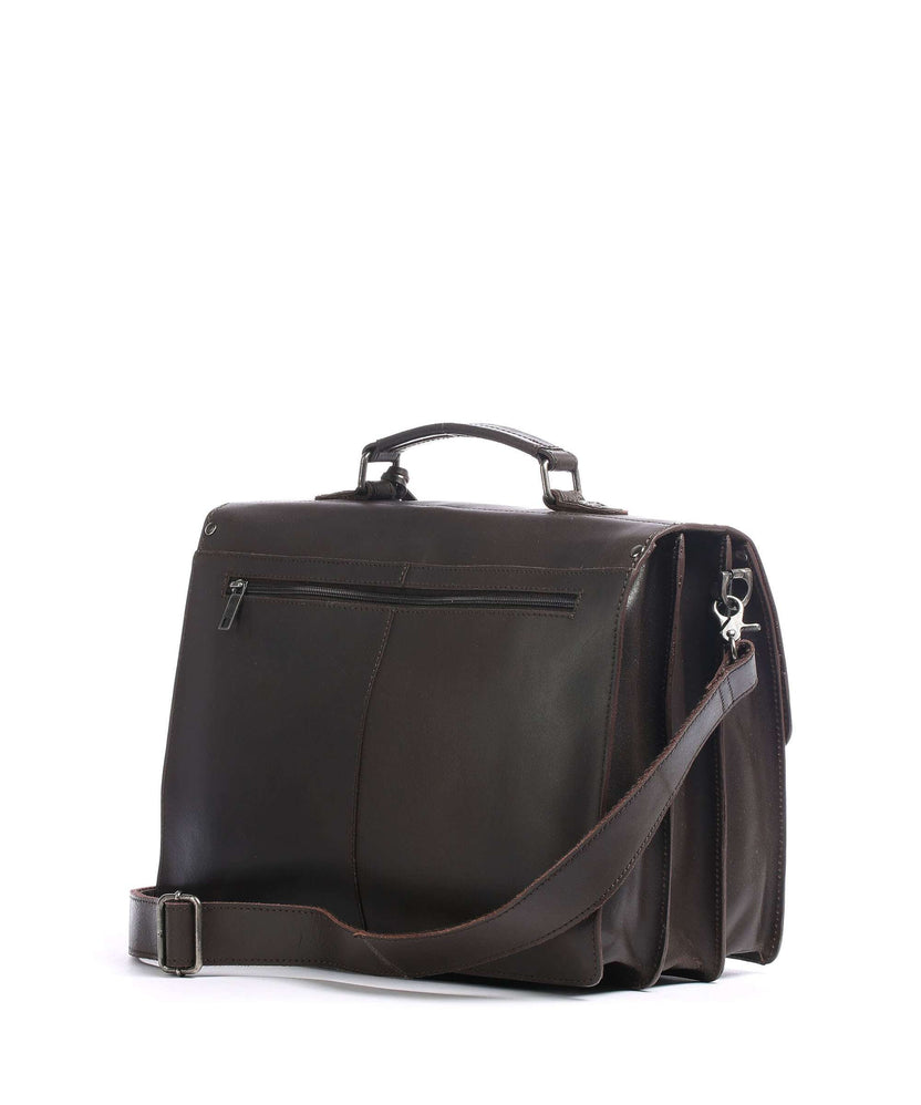 Burkely Vintage Dean Briefcase dark brown
