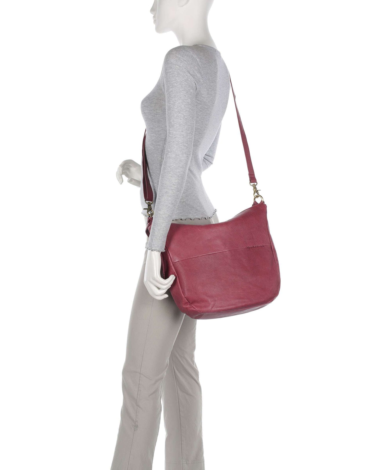 Burkely Natural Norah Hobo bag poppy pink