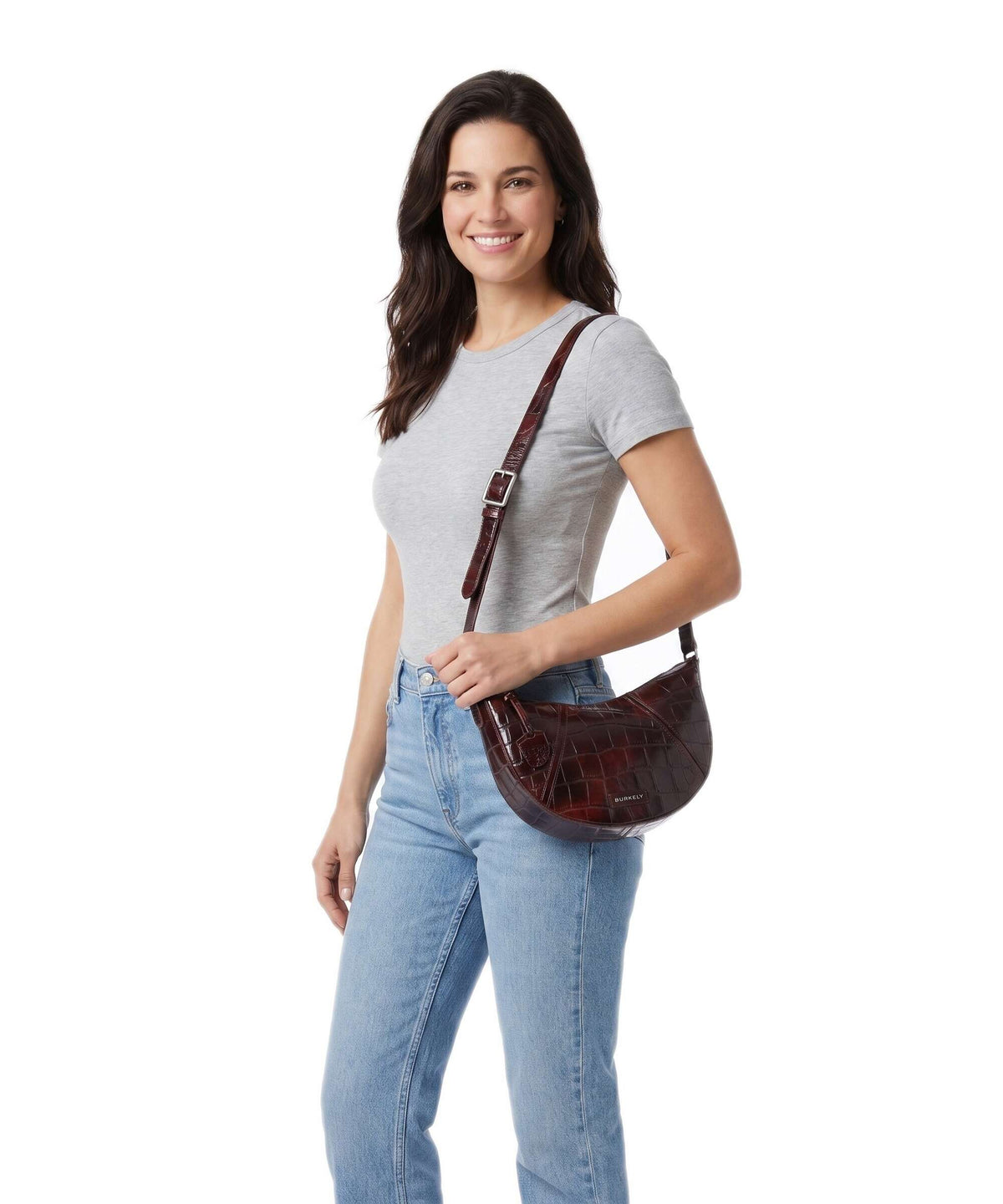 Burkely Cool Colbie Crossbody bag burgundy patent