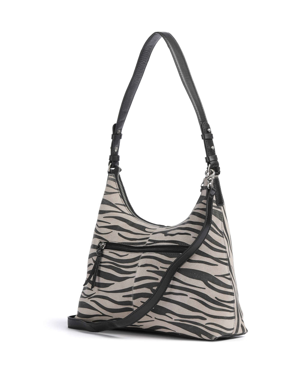 Burkely Animo Hobo bag zebra