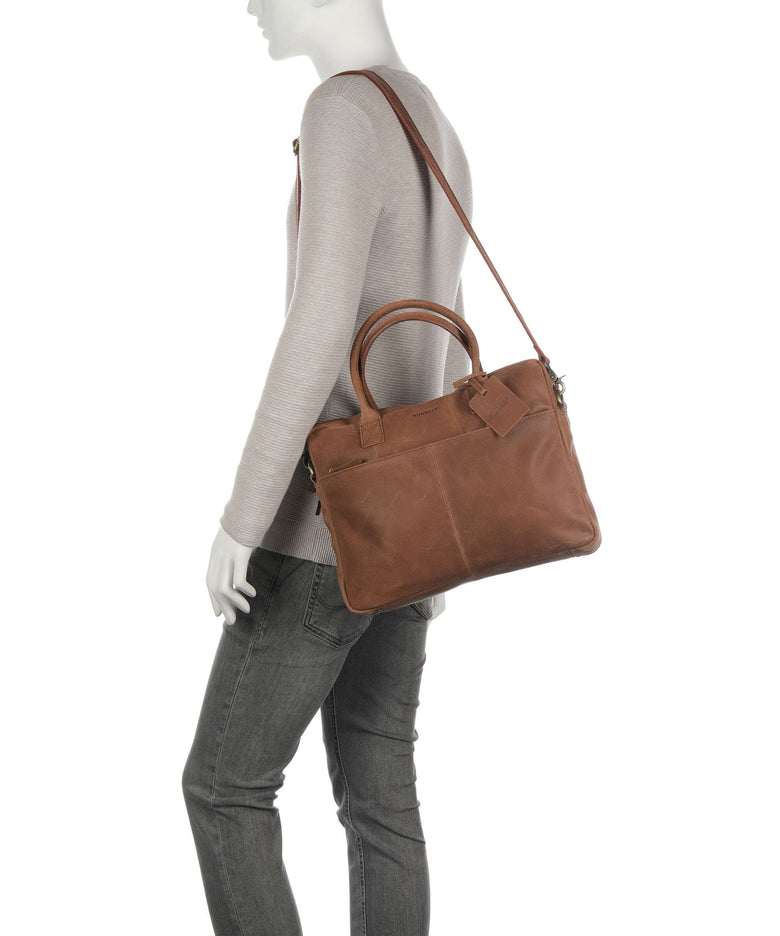 Burkely Vintage Jack Briefcase cognac