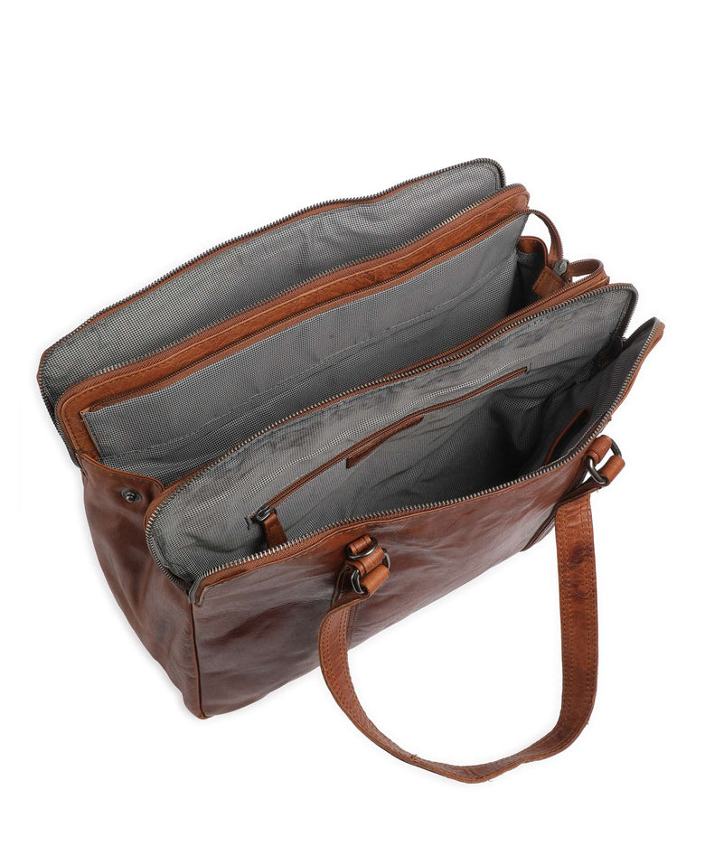 Spikes & Sparrow Bronco Tote bag cognac