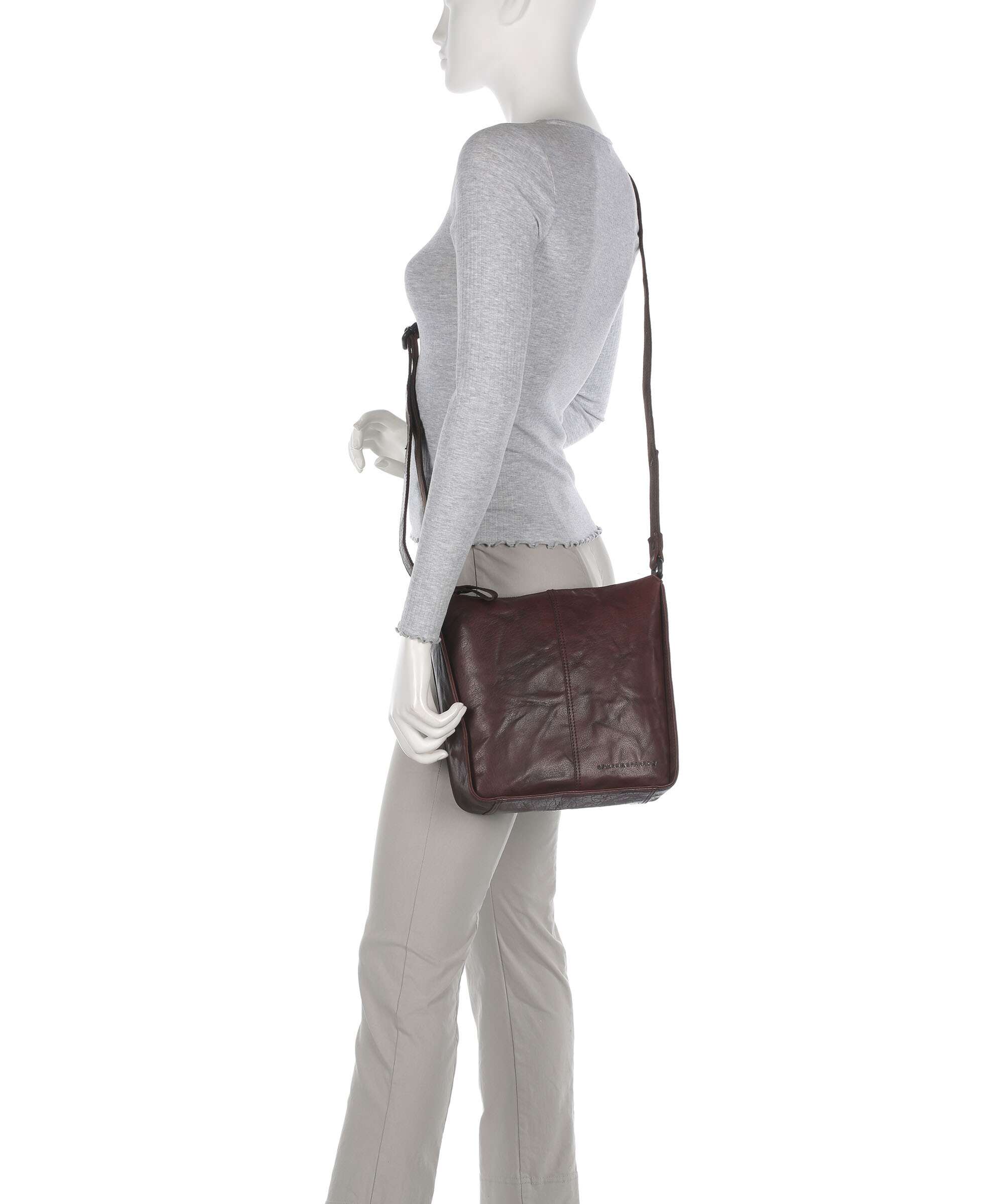 Spikes & Sparrow Bronco Titia Crossbody bag dark brown