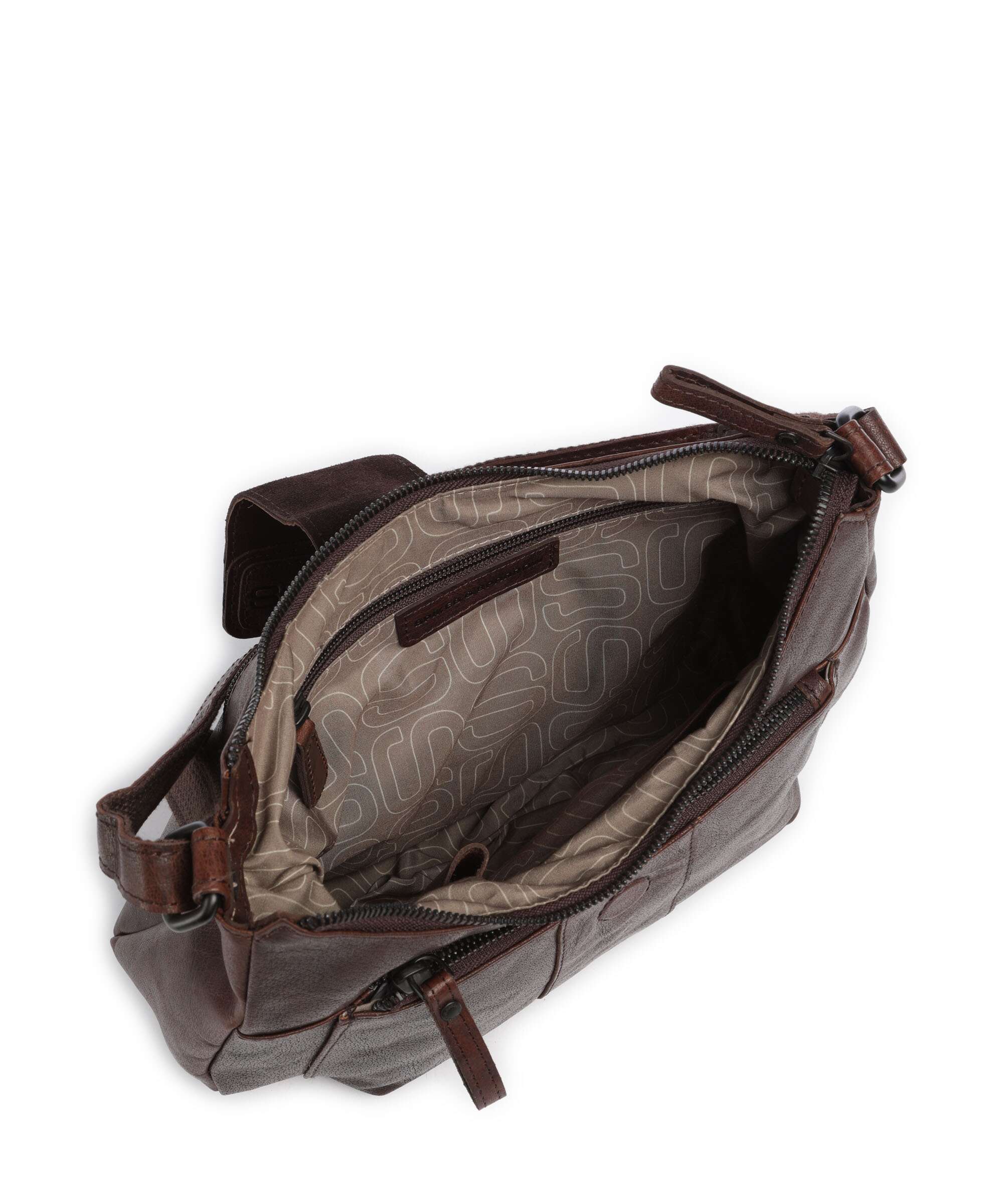Spikes & Sparrow Bronco Carlia Crossbody bag dunkelbraun