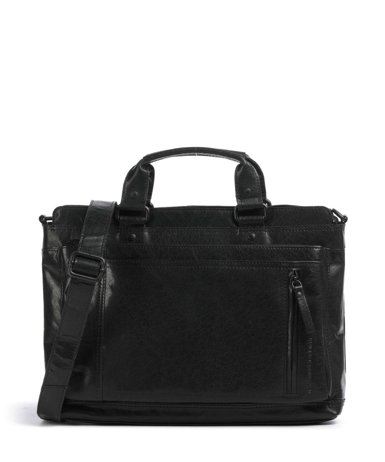 Spikes & Sparrow Bronco Bennie Briefcase schwarz