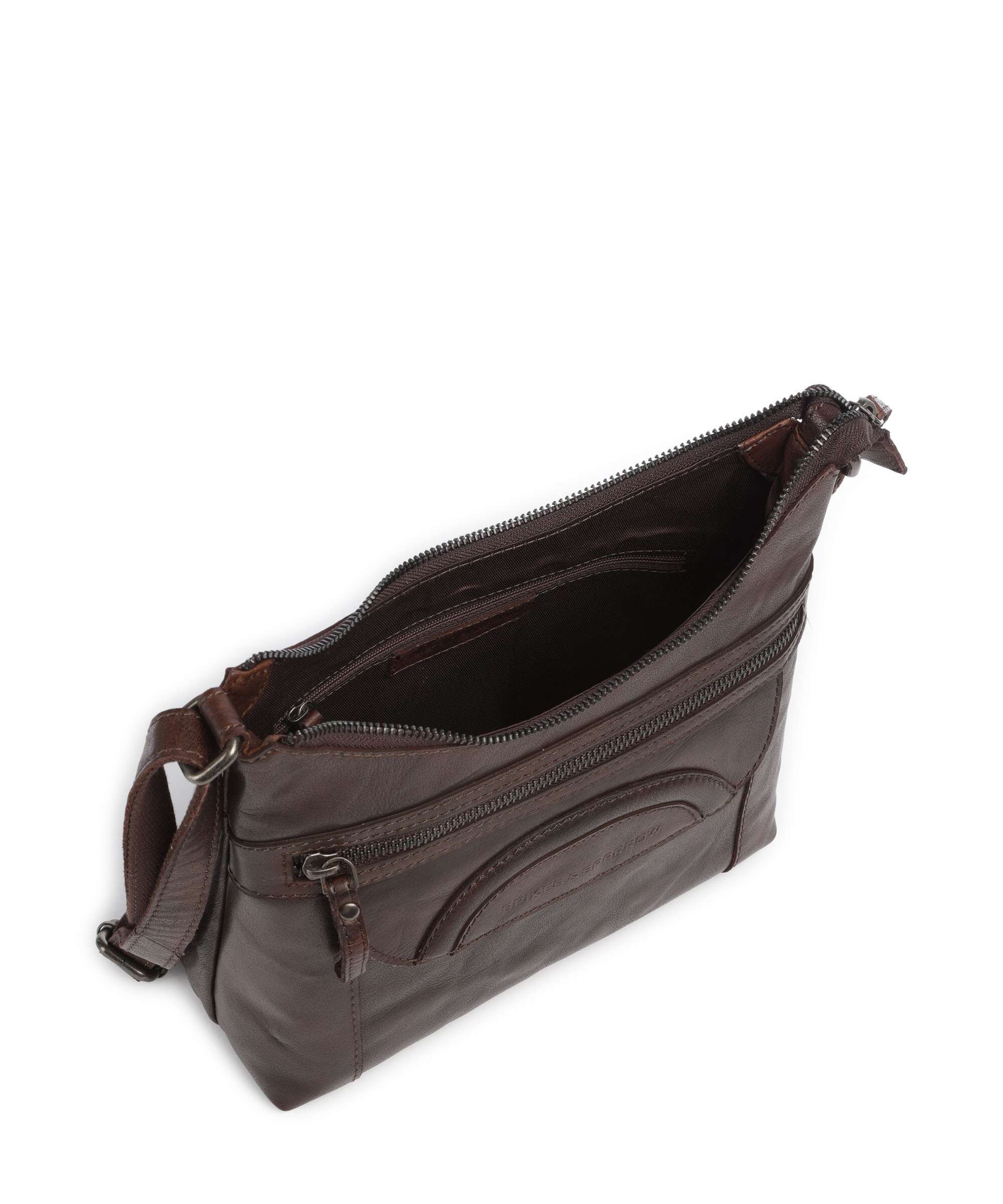 Spikes & Sparrow Bronco Elien Crossbody bag dunkelbraun