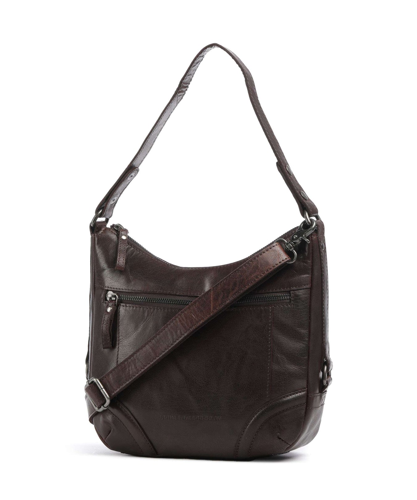 Spikes & Sparrow Bronco Candee Hobo bag dunkelbraun