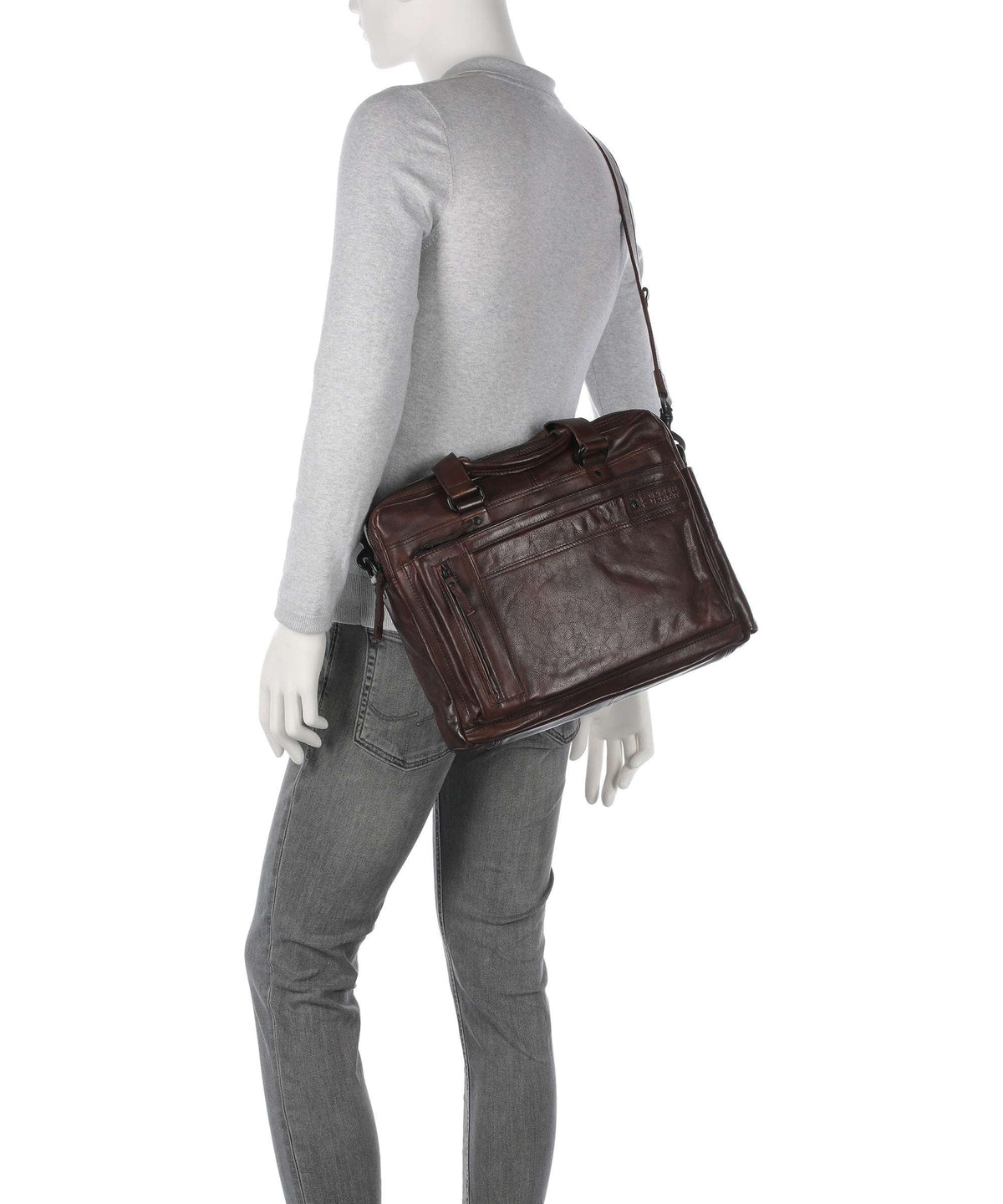 Spikes & Sparrow Apache Brutus Briefcase braun