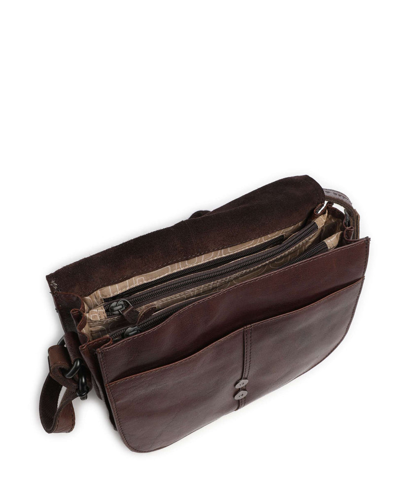 Spikes & Sparrow Bronco Lisbet Crossbody bag dark brown