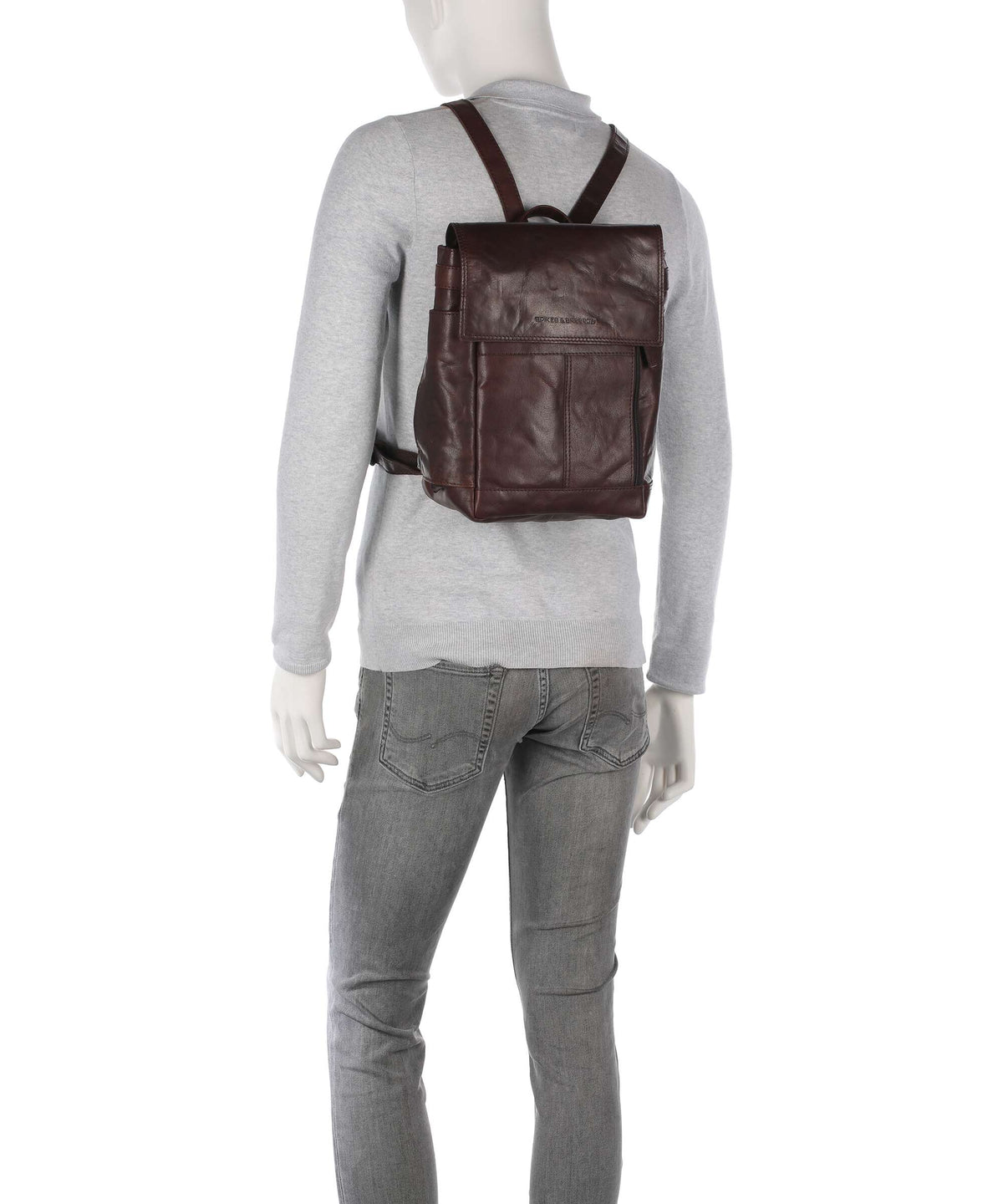 Spikes & Sparrow Bronco Winston Backpack dark brown