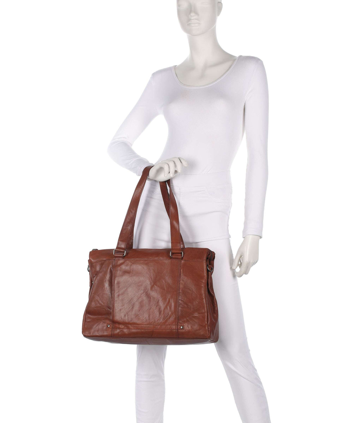 Spikes & Sparrow Bronco Maureen Briefcase brandy