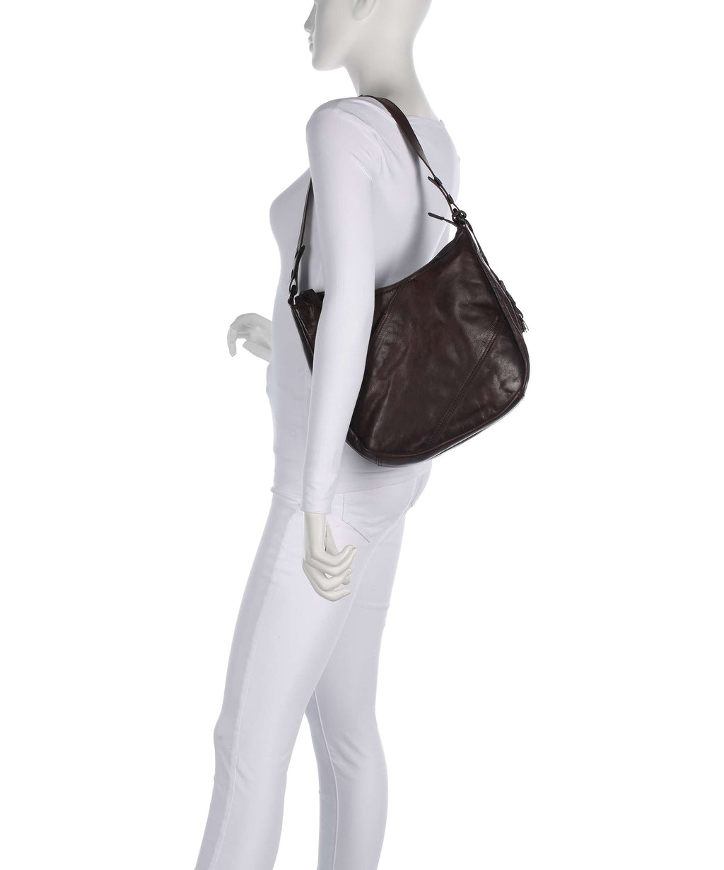 Spikes & Sparrow Apache Natalia Hobo bag dark brown