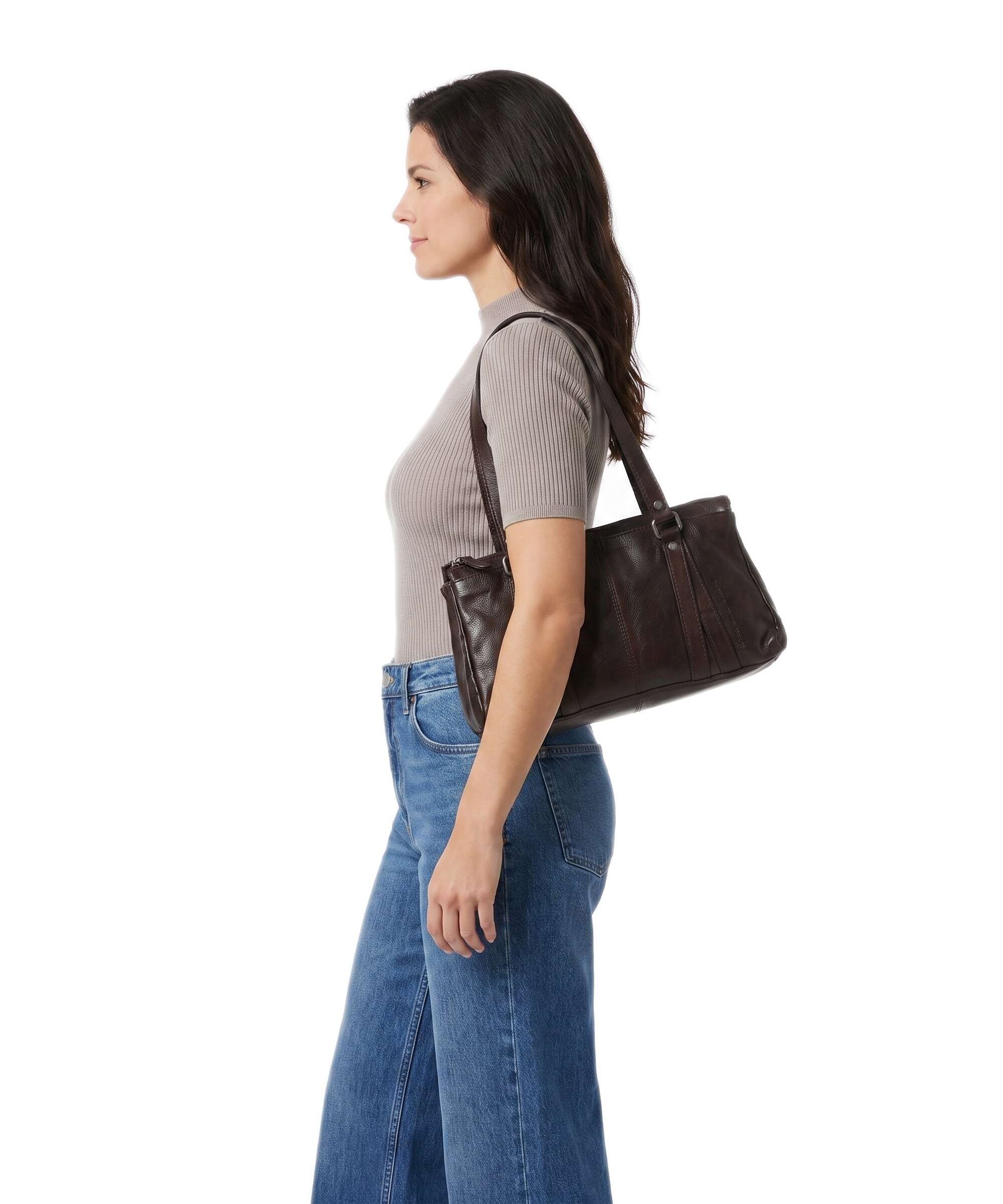 Spikes & Sparrow Apache Christabelle Shoulder bag dark brown