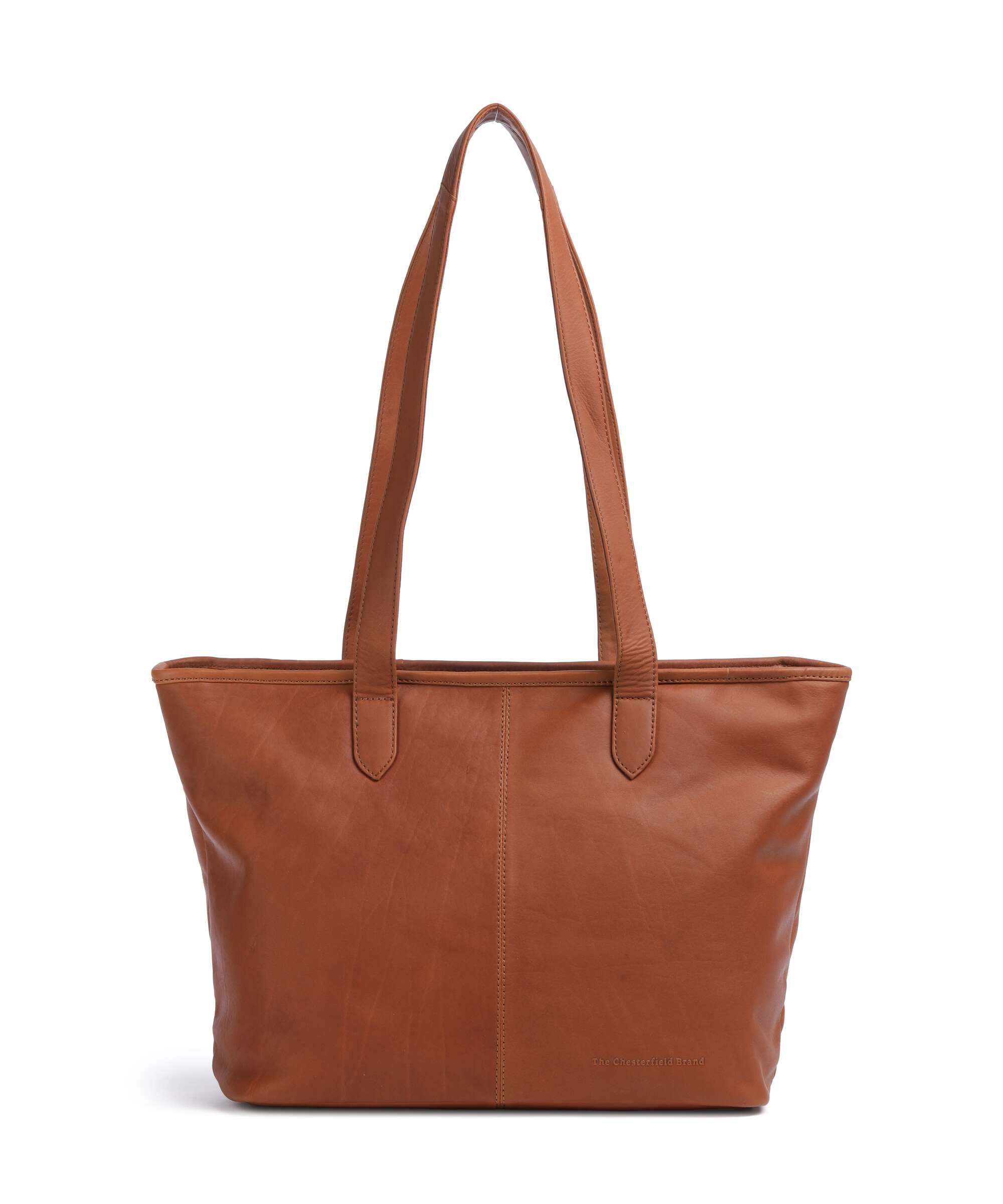 The Chesterfield Brand Cow Wax Pull Up Monza Tote bag cognac