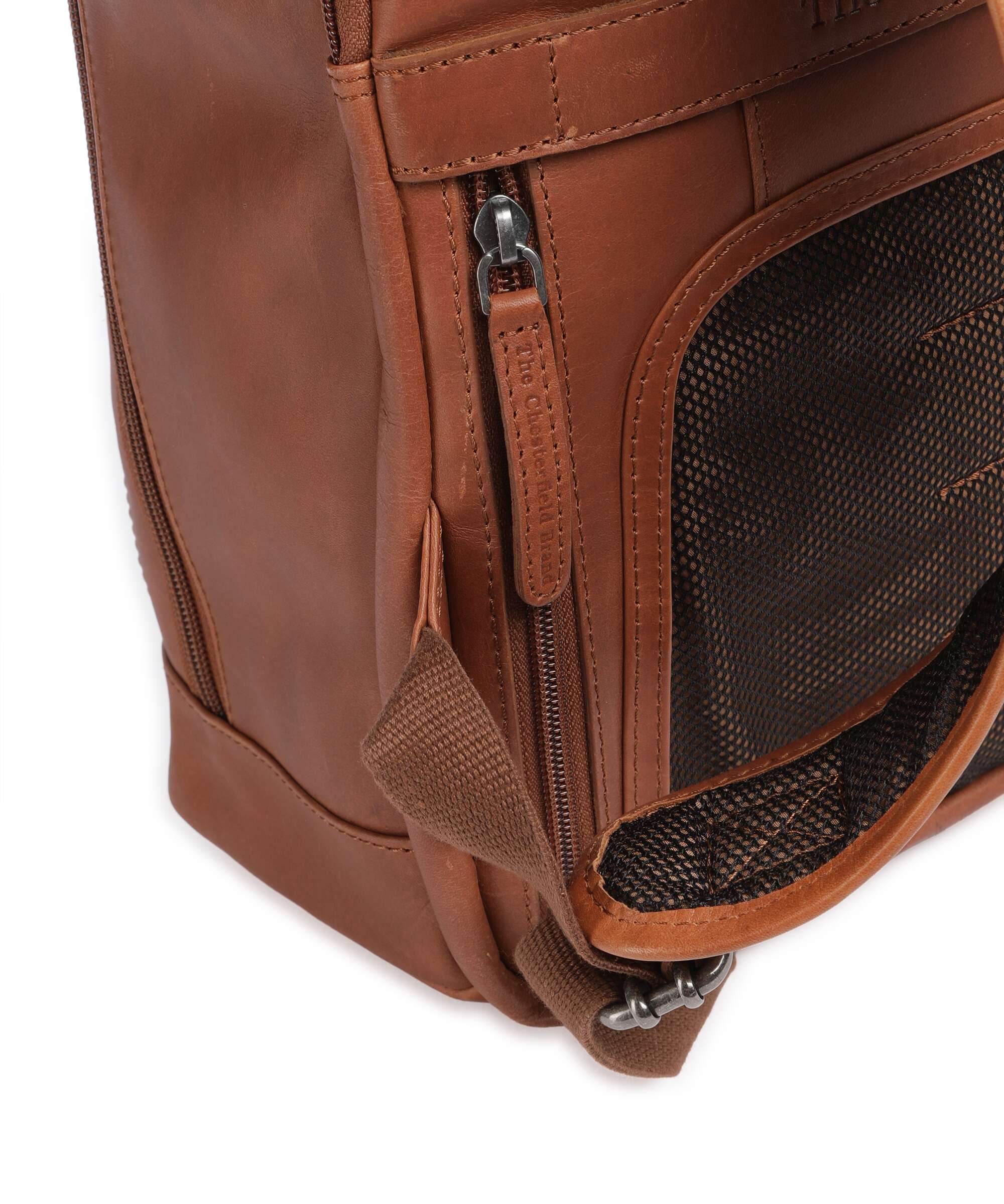 The Chesterfield Brand Wax Pull Up Cow Detroit Backpack cognac