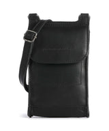 The Chesterfield Brand Cow Wax Pull Up Nebra Bolsa para móvil black
