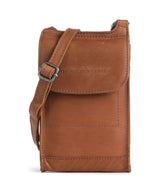 The Chesterfield Brand Cow Wax Pull Up Nebra Bolsa para móvil cognac