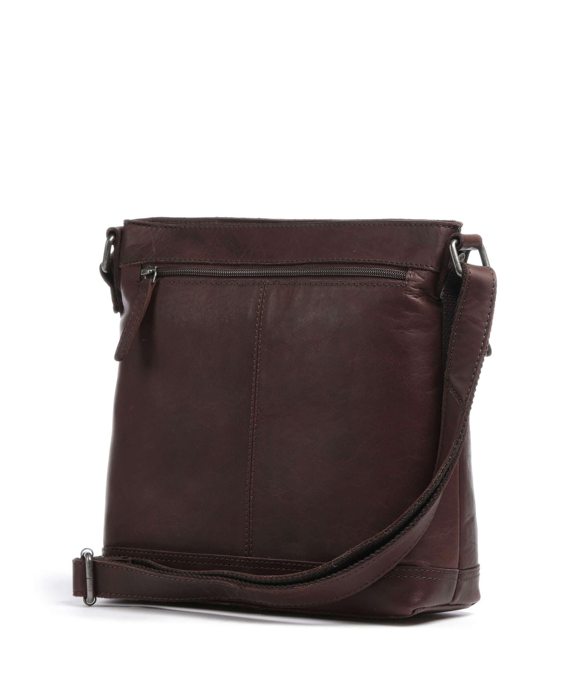 The Chesterfield Brand Cow Wax Pull Up Almeria Crossbody bag brown