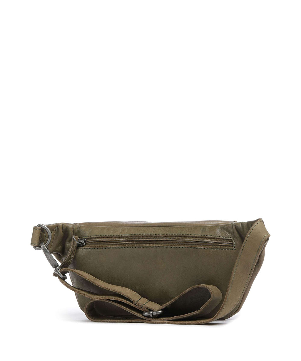 The Chesterfield Brand Washed Waxed Cow Severo Fanny pack olive green