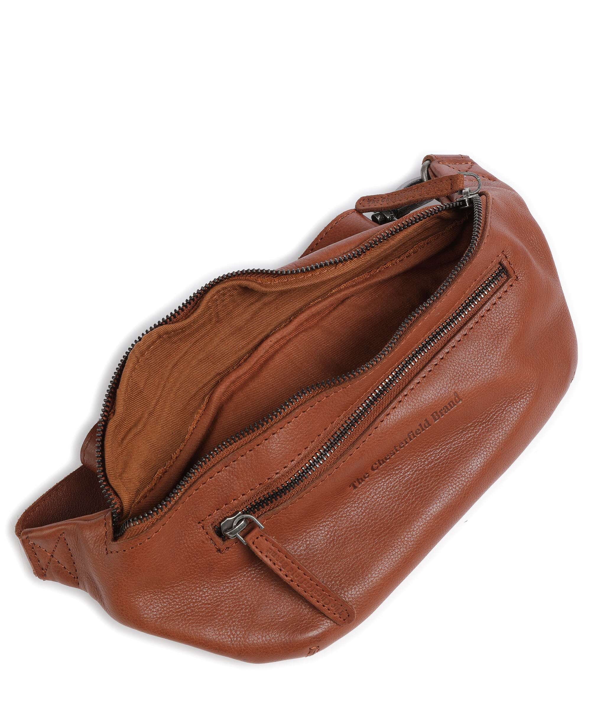 The Chesterfield Brand Washed Waxed Cow Severo Belt bag cognac