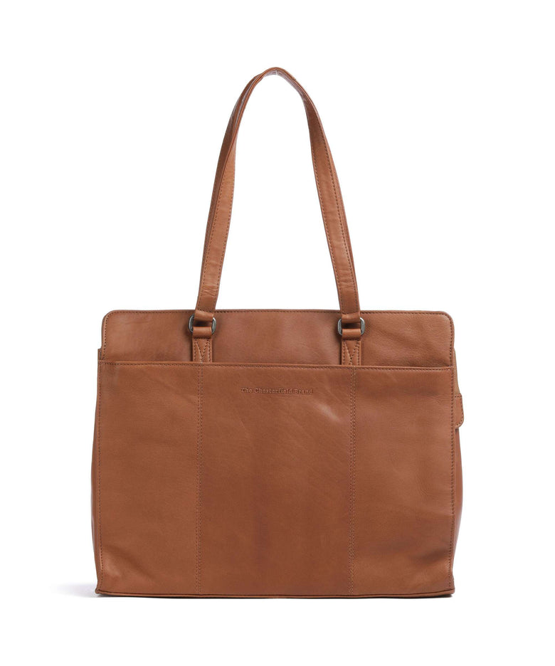 The Chesterfield Brand Cow Wax Pull Up Fidenza Tote bag cognac