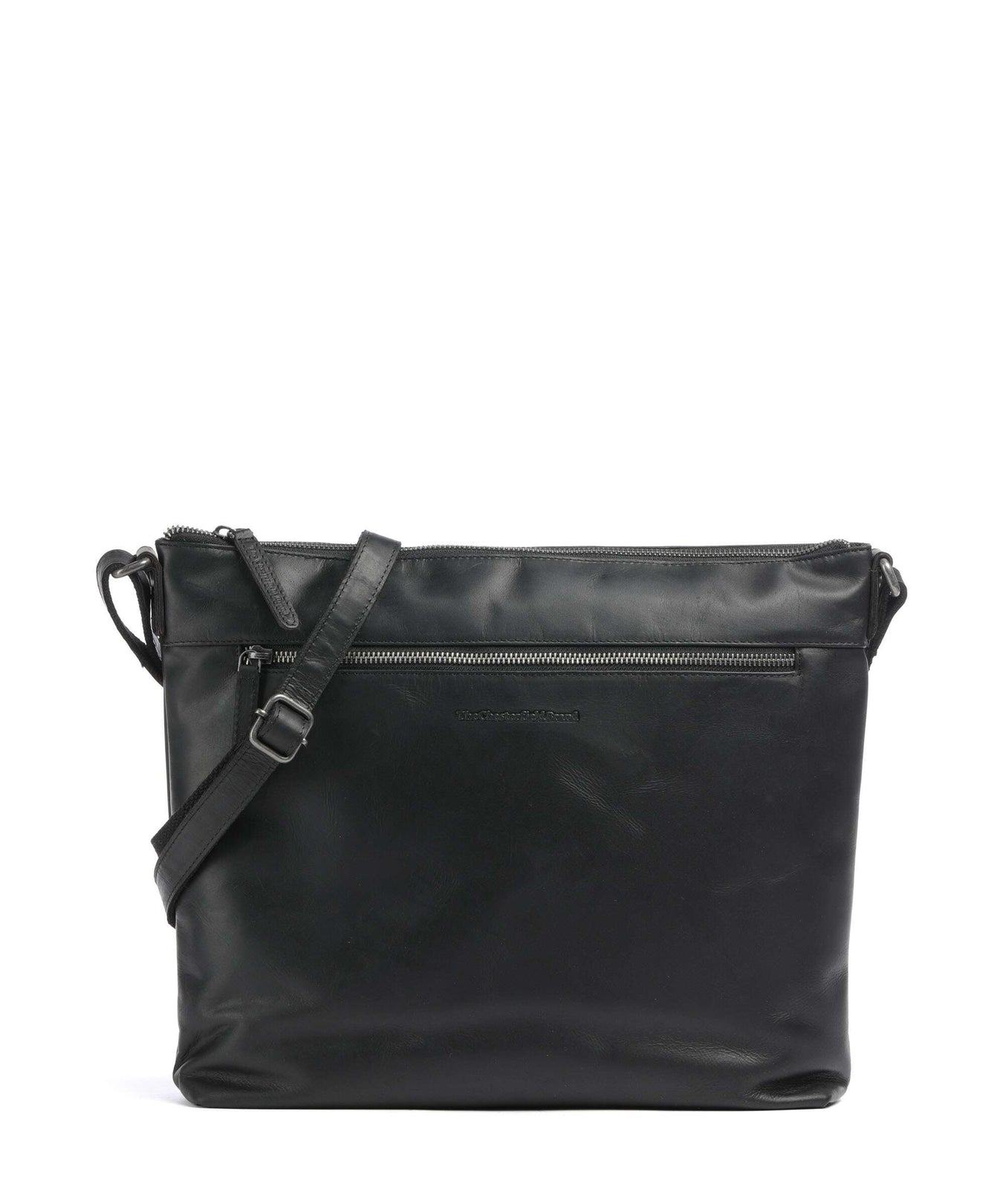 The Chesterfield Brand Cow Wax Pull Up Cartagena Crossbody bag black