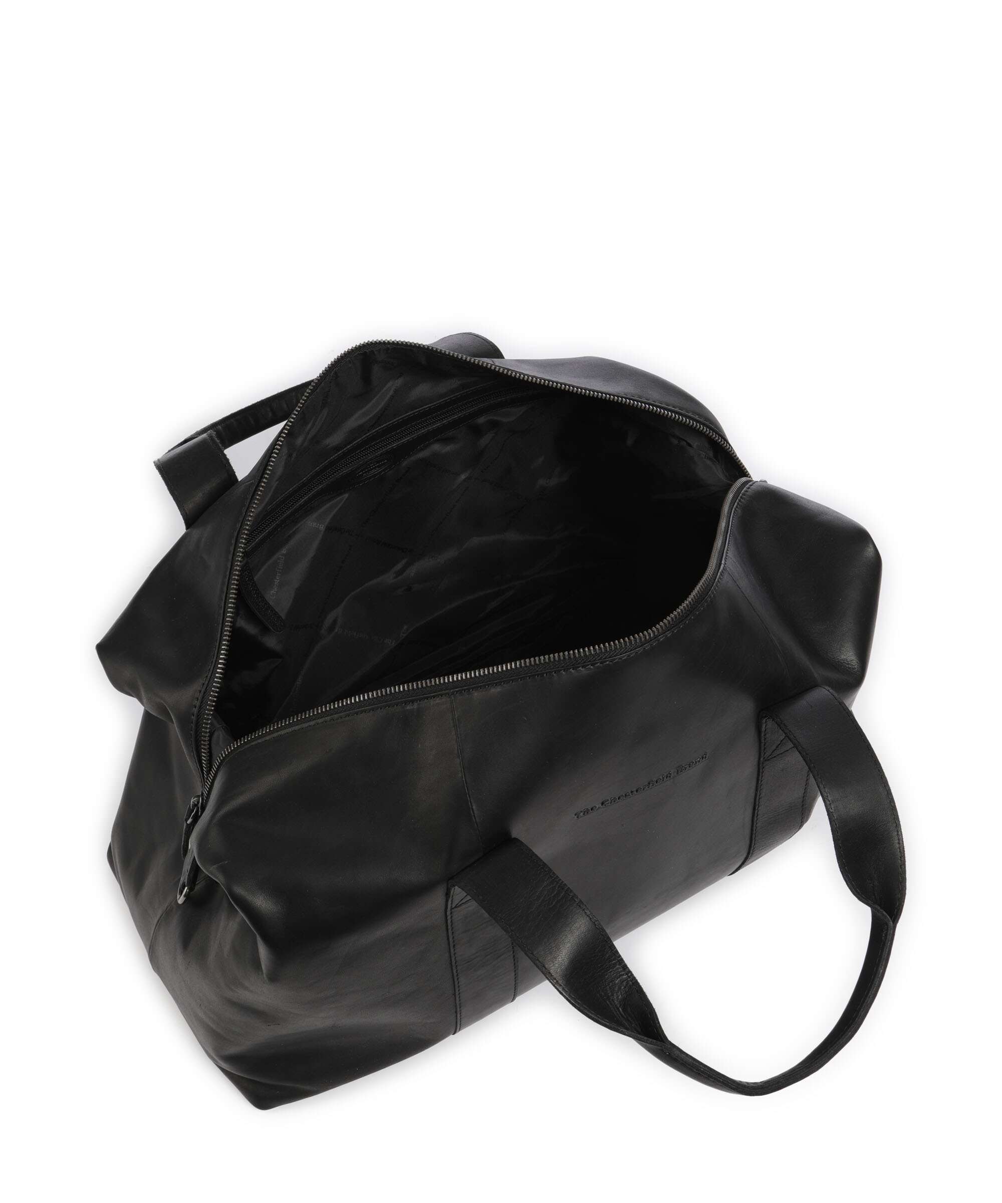 The Chesterfield Brand Cow Wax Pull Up Conor Weekend bag black