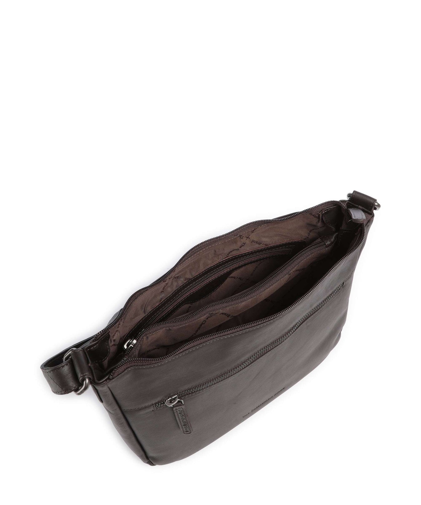 The Chesterfield Brand Cow Wax Pull Up Loraine Crossbody bag brown