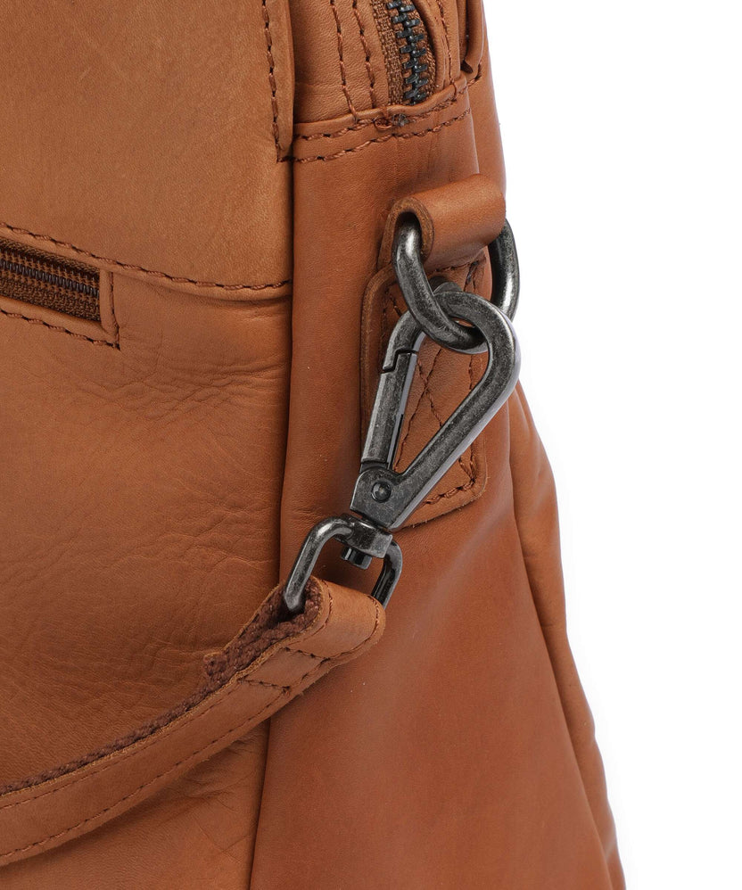 The Chesterfield Brand Cow Wax Pull Up Pretoria Shoulder bag cognac