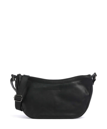 The Chesterfield Brand Cow Wax Pull Up Piemonte Bandolera black