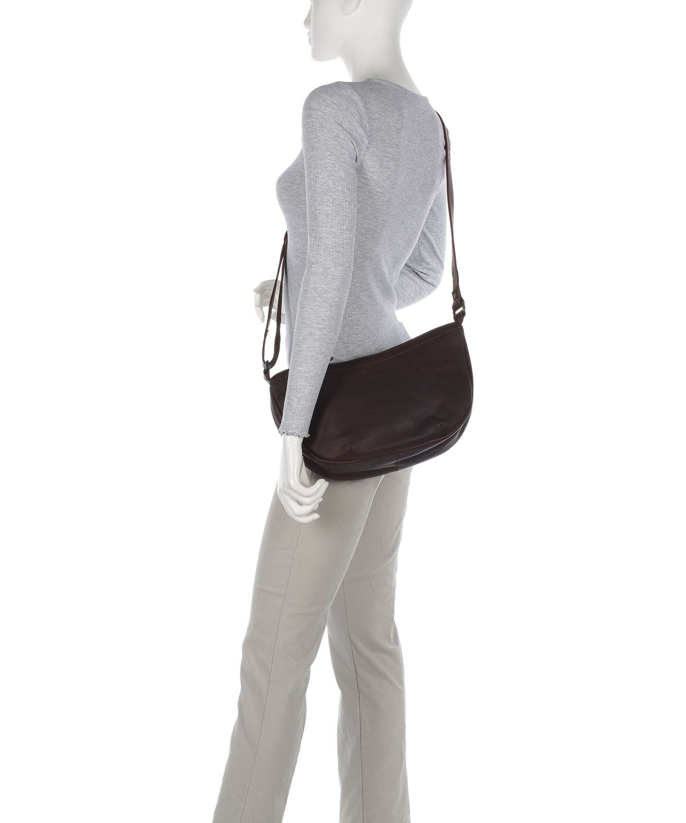 The Chesterfield Brand Cow Wax Pull Up Piemonte Crossbody bag brown