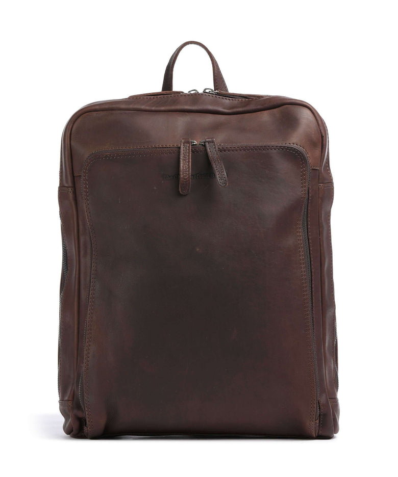 The Chesterfield Brand Cow Wax Pull Up Jasper Backpack brown