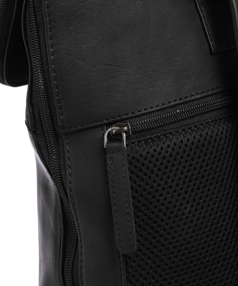 The Chesterfield Brand Cow Wax Pull Up Larsson Backpack black