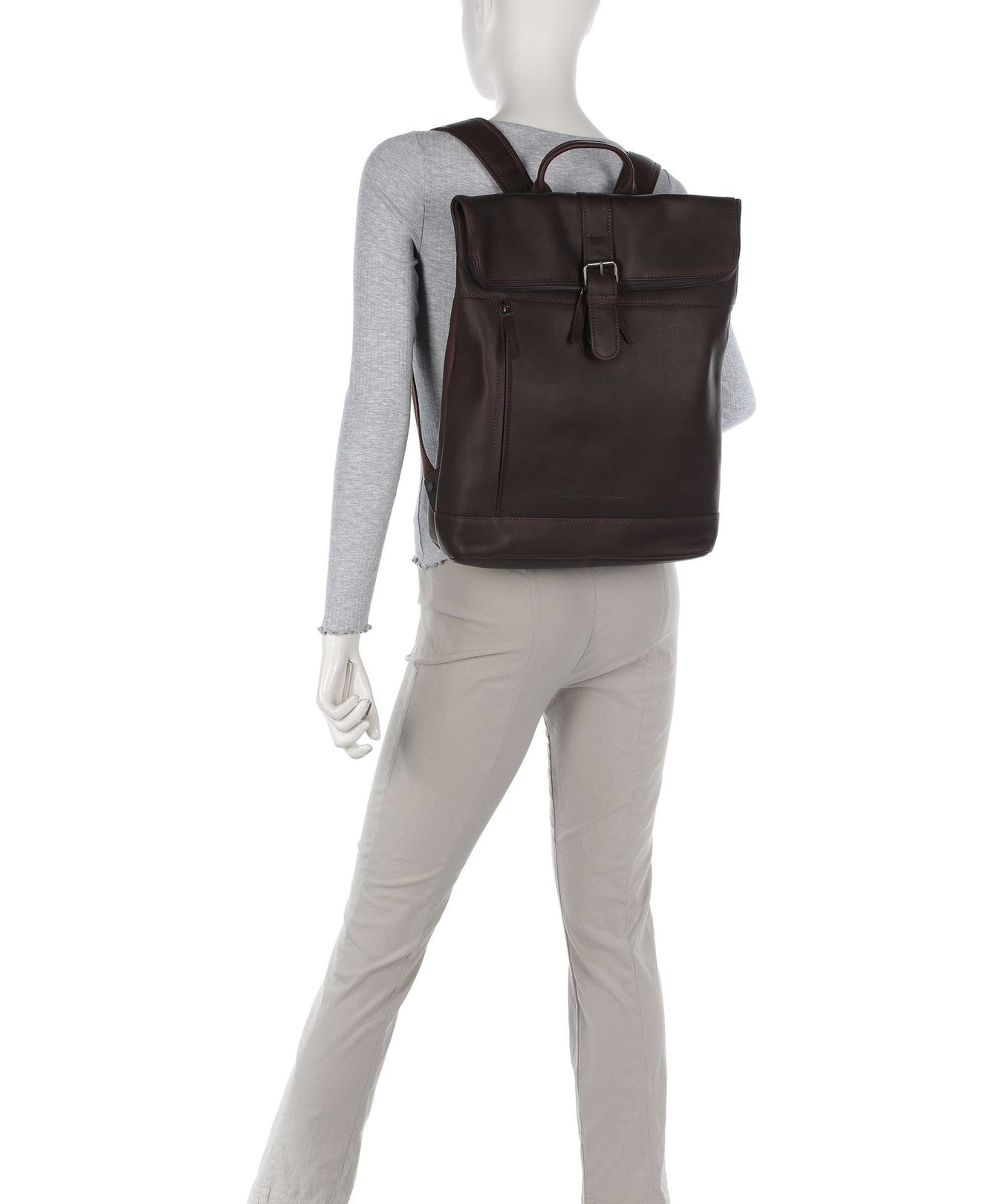 The Chesterfield Brand Cow Wax Pull Up Larsson Backpack brown