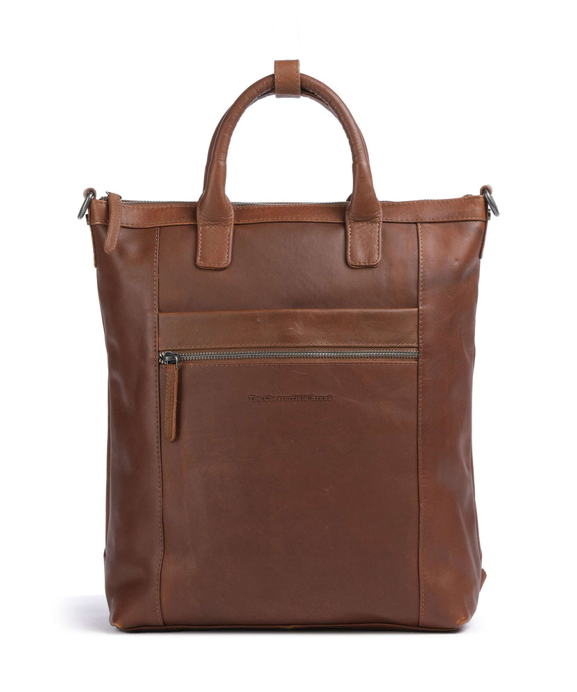 The Chesterfield Brand Cow Wax Pull Up Luisa Backpack bag cognac